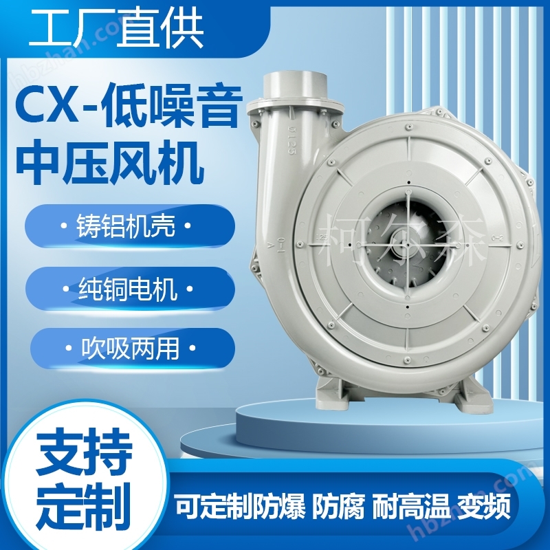 .5kw工業(yè)車間吸塵中壓風(fēng)機(jī)抽塵透浦式鼓風(fēng)機(jī)