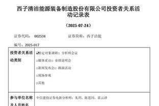 西子潔能：積極拓展新能源市場，上半年新增訂單27.84億元
