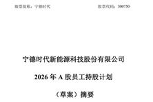 寧德時(shí)代官宣7.43億元員工持股計(jì)劃