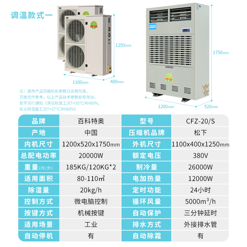工業(yè)調(diào)溫除濕機(jī)采購(gòu)指南：百科特奧CFZ-20S如何破解企業(yè)濕度管理難題？