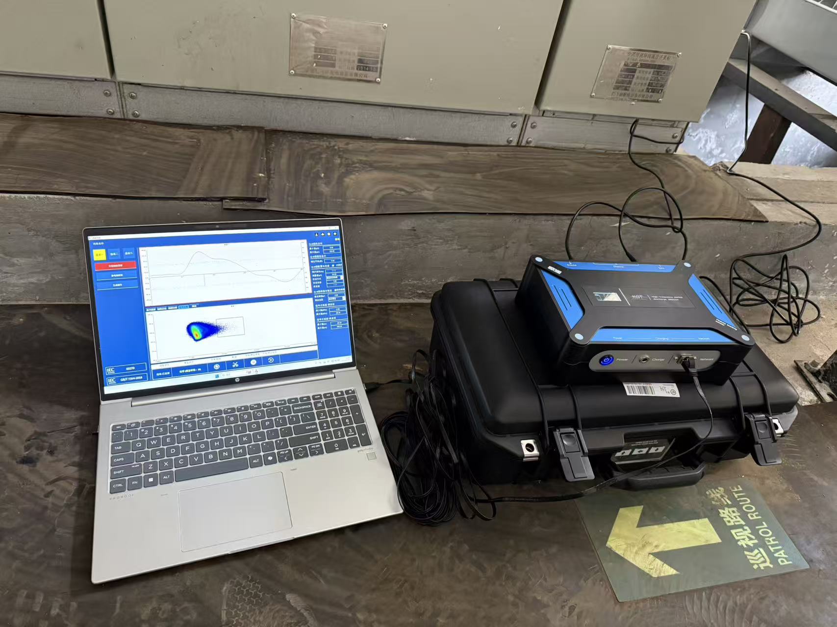 核电领域中，高频电缆局放测试仪的现场检测流程