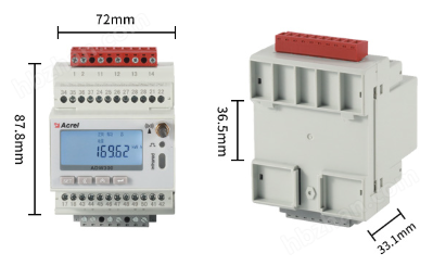 带测温功能漏电检测4G电表